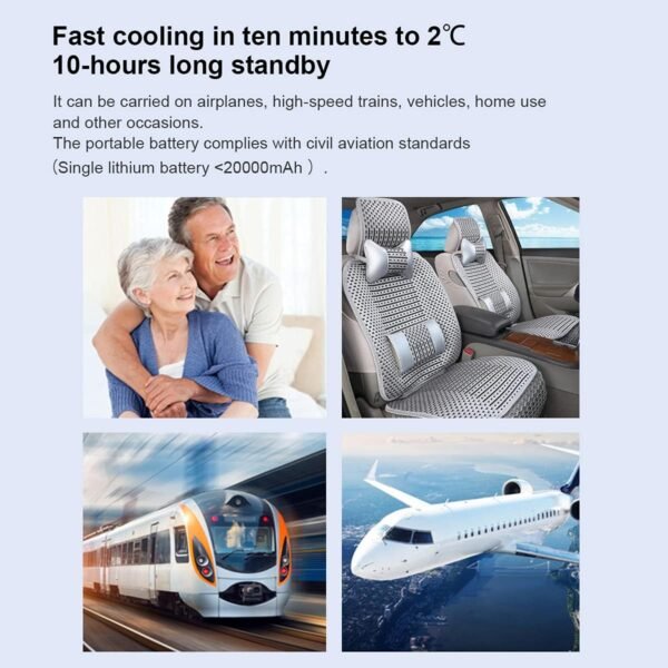 insulin cooler travel box, portable mini drug refrigerator usb rechargeable, battery diabetic box with handle with lcd display